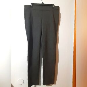 NYDJ Charcoal Straight Leg Women's Leggings Pants Size 12 Lift Tuck Business